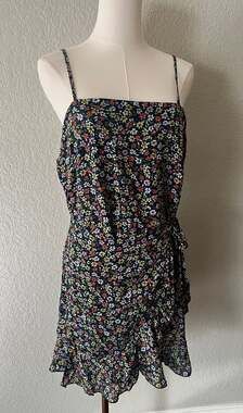 Altar'd State Britta NNG Navy Multi Floral Mini Dress